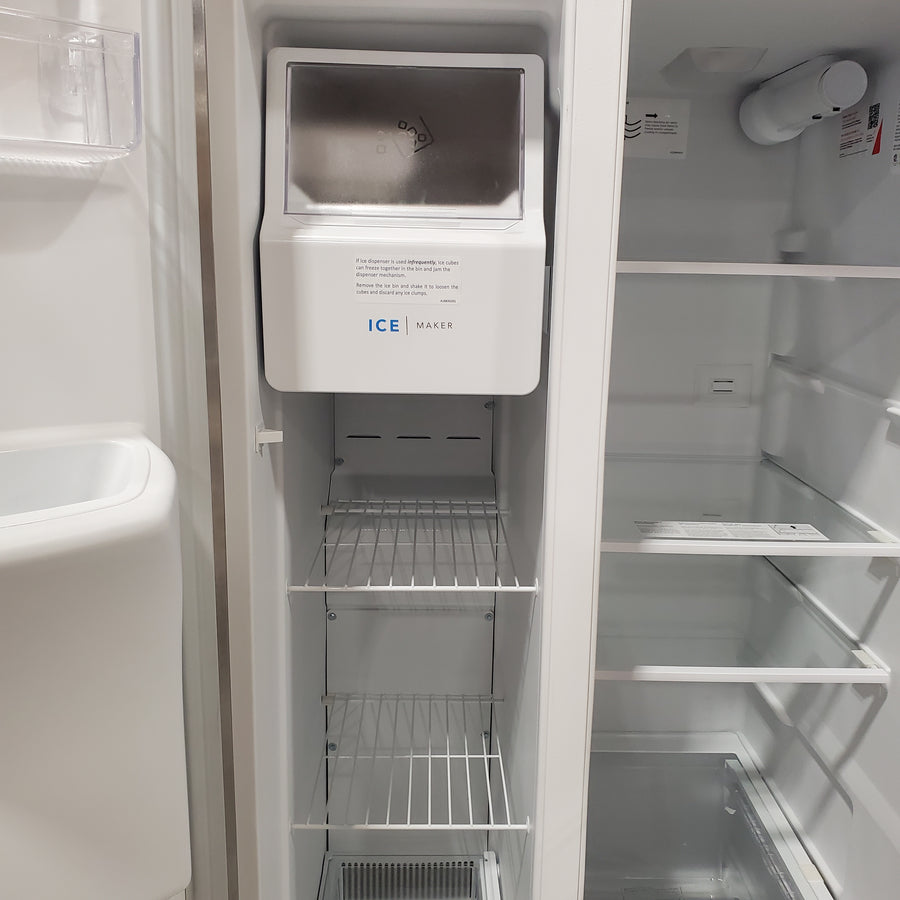 Frigidaire 33" Wide 22.3 cu. ft. ENERGY STAR Side by Side Refrigerator Stainless Steel with Exterior Water and Ice Dispenser 22136SD275 - FRSS2323AS - Scratch & Dent (Moderate)