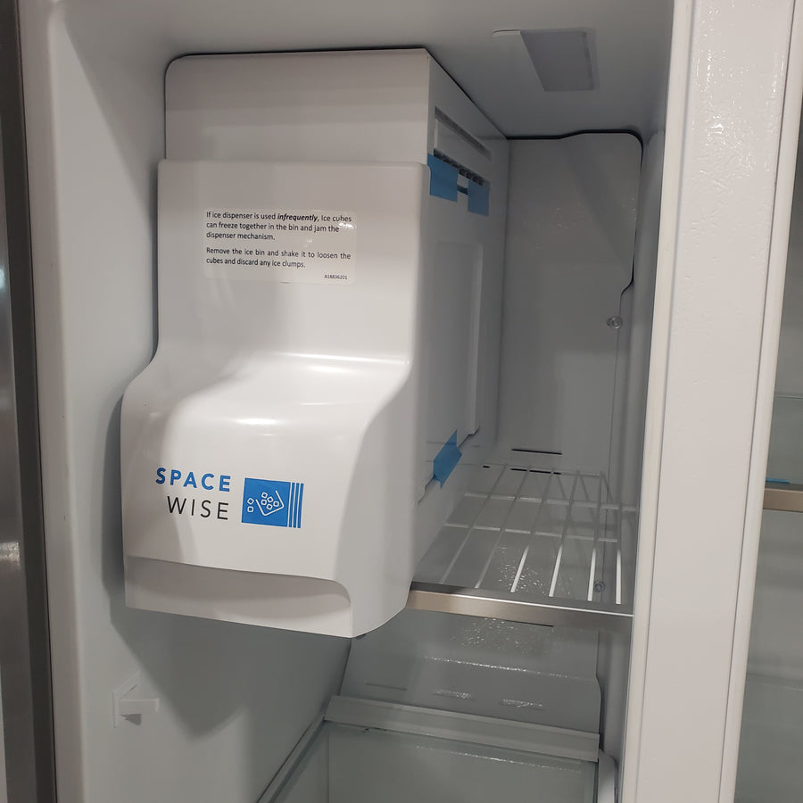 Frigidaire 22.3-cu ft Counter-depth Side-by-Side Refrigerator with Ice Maker (Fingerprint Resistant Stainless Steel) ENERGY STAR 20SD095 - GRSC2352AF - Scratch & Dent (Moderate)
