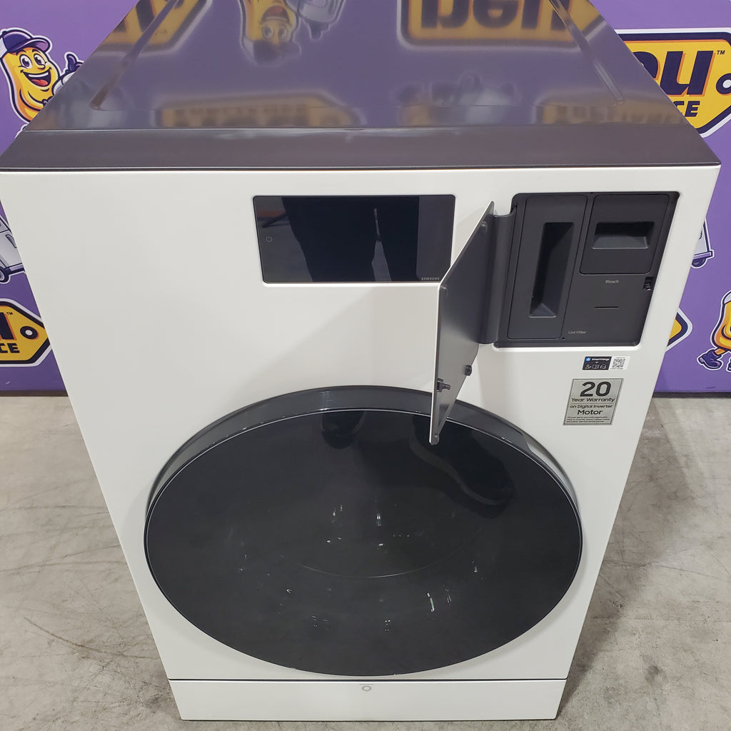 Pictures of Samsung Bespoke 5.3-cu ft Capacity Ivory Vented All-In-One ENERGY STAR Certified Washer Dryer Combo 3SD720 - WD90F53AVY - Scratch & Dent (Minor) - Neu Appliance Outlet - Discount Appliance Outlet in Austin, Tx