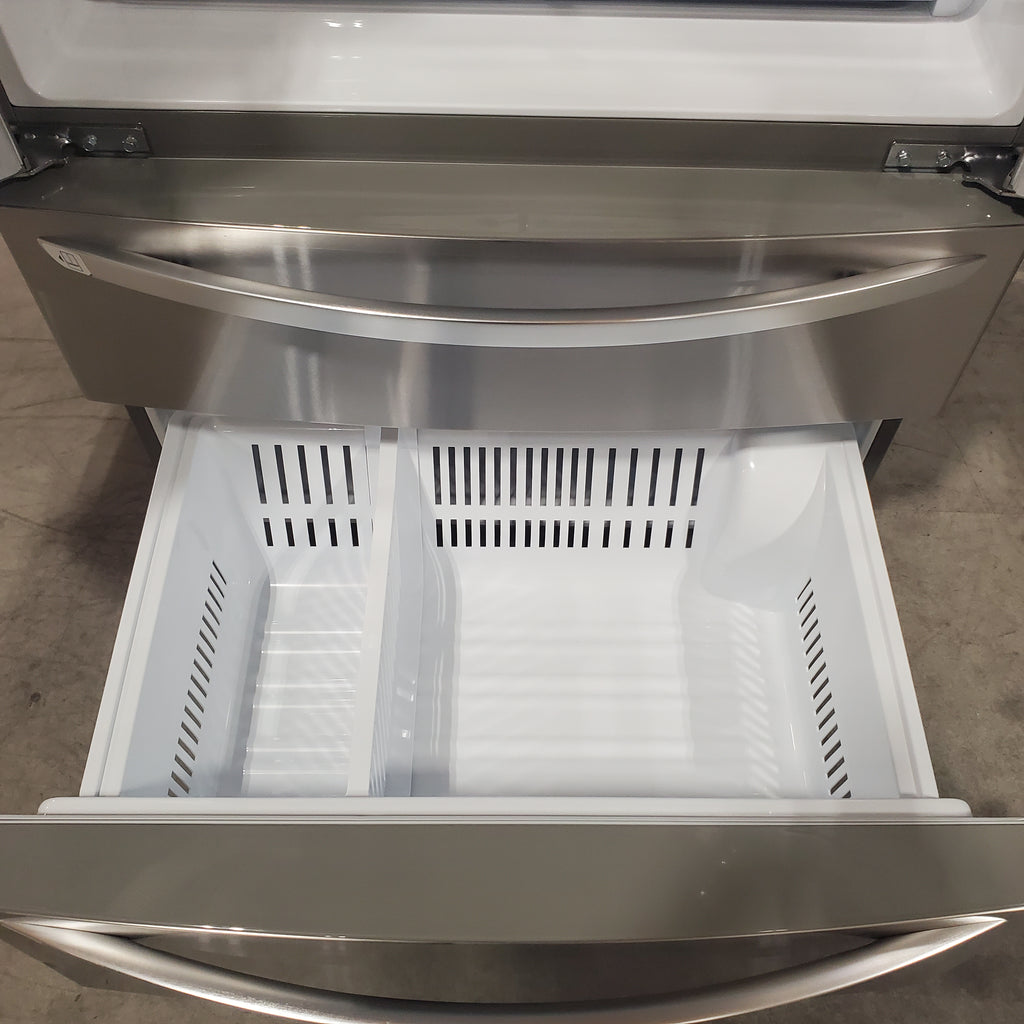 Pictures of LG 28 cu. ft. 4-Door French Door, Standard Depth, Ice & Water, Double Freezer, Stainless Steel 3SD677 - LMXS28626S - Scratch & Dent (Minor) - Neu Appliance Outlet - Discount Appliance Outlet in Austin, Tx