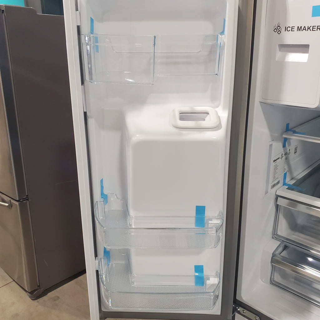 Pictures of Hisense PureFlat Standard-Depth 25.4-cu ft 3.0 -Door French Door Refrigerator with Dual Ice Maker with Water and Ice Dispenser ( Fingerprint Resistant Stainless Steel ) ENERGY STAR-HRF254N6DSE-Scratch and Dent(Minor) - Neu Appliance Outlet - Discount Appliance Outlet in Austin, Tx
