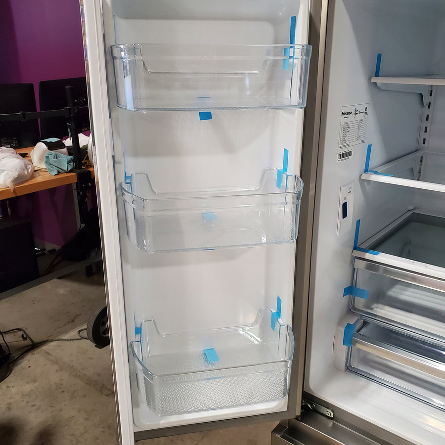 Hisense 26.6 cu. ft. French Door Refrigerator in Fingerprint Resistant Stainless Steel 5SD196 - HRF266N6CSE1 - Scratch & Dent (Minor)