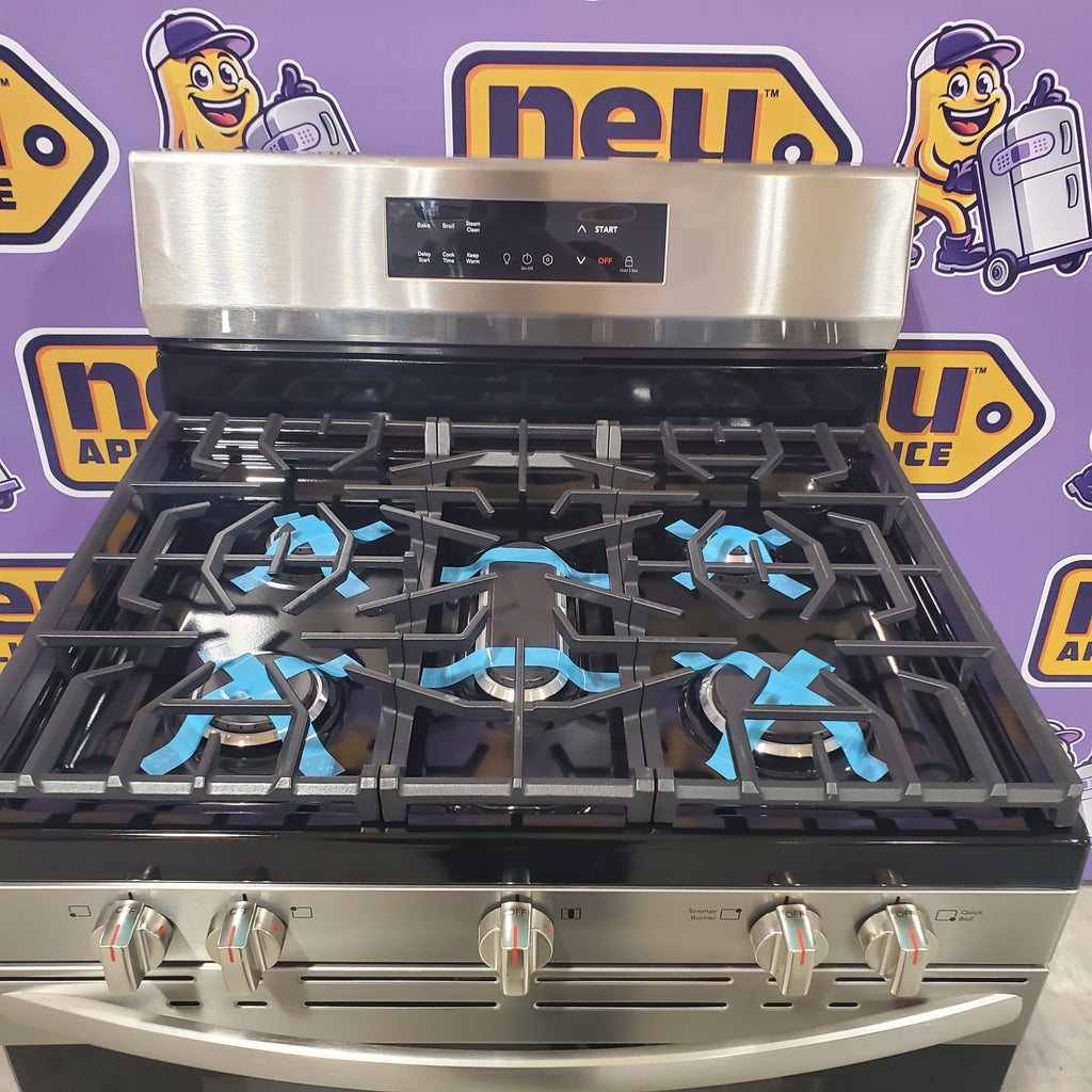 Pictures of Frigidaire 30-in 5 burners 5.1-cu ft Freestanding Natural Gas Range ( Fingerprint Resistant Stainless Steel )-FCRG306LAF - Neu Appliance Outlet - Discount Appliance Outlet in Austin, Tx