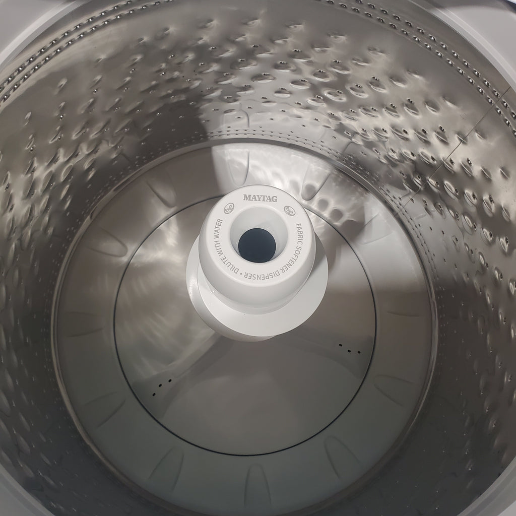 Pictures of Maytag 4.5 cu. ft. Top Load Washer with Power Agitator MVW4505MW and 7.0 cu. ft. Electric Dryer with Reversible Door MED4500MW - Neu Appliance Outlet - Discount Appliance Outlet in Austin, Tx
