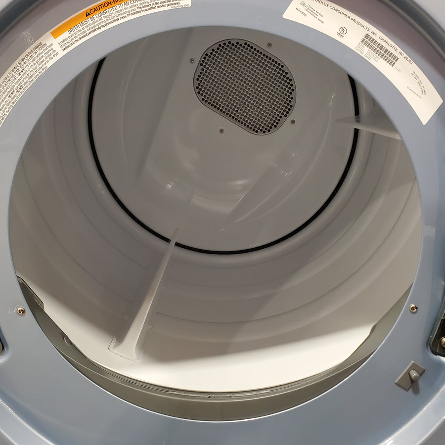Electrolux Glacier Blue 400 Series Electric 8.0 Cu. Ft. Dryer with Perfect Steam Option and Extended Tumble - 22132SD118 - ELFE7437AG - Scratch & Dent (Minor)