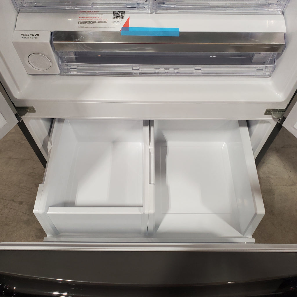 Frigidaire Gallery 20 Cu. Ft. 30" Wide Standard-Depth French Door Refrigerator in Stainless Steel 3SD817 - GRFN2023AF - Scratch & Dent (Moderate)