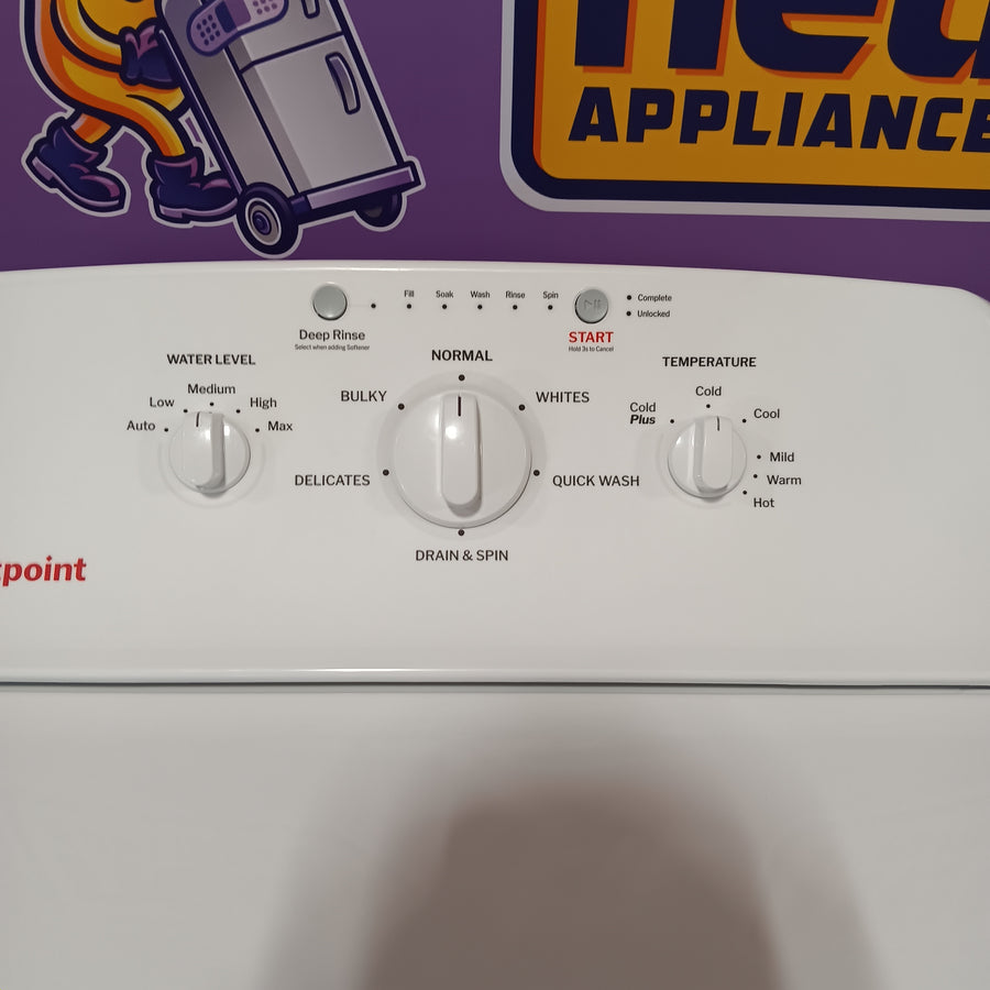 Hotpoint® 4.0 cu. ft. Capacity Washer with Cold Plus and Water Level Control 251318SD1323 - HTW265ASWWW - Scratch & Dent (Major)