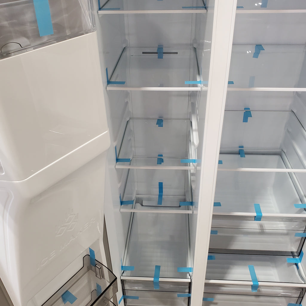 Pictures of Hisense 29.1 cu. ft. Standard Depth Side by Side Refrigerator Stainless Steel HRS290P5FSE - Open Box - Neu Appliance Outlet - Discount Appliance Outlet in Austin, Tx