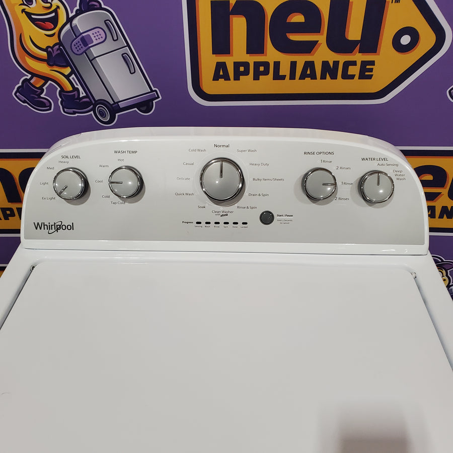 Whirlpool 3.5 cu. ft. High Efficiency Top Load Washing Machine with Deep Water Wash 24SD030 - WTW4816FW - Scratch & Dent (Minor)