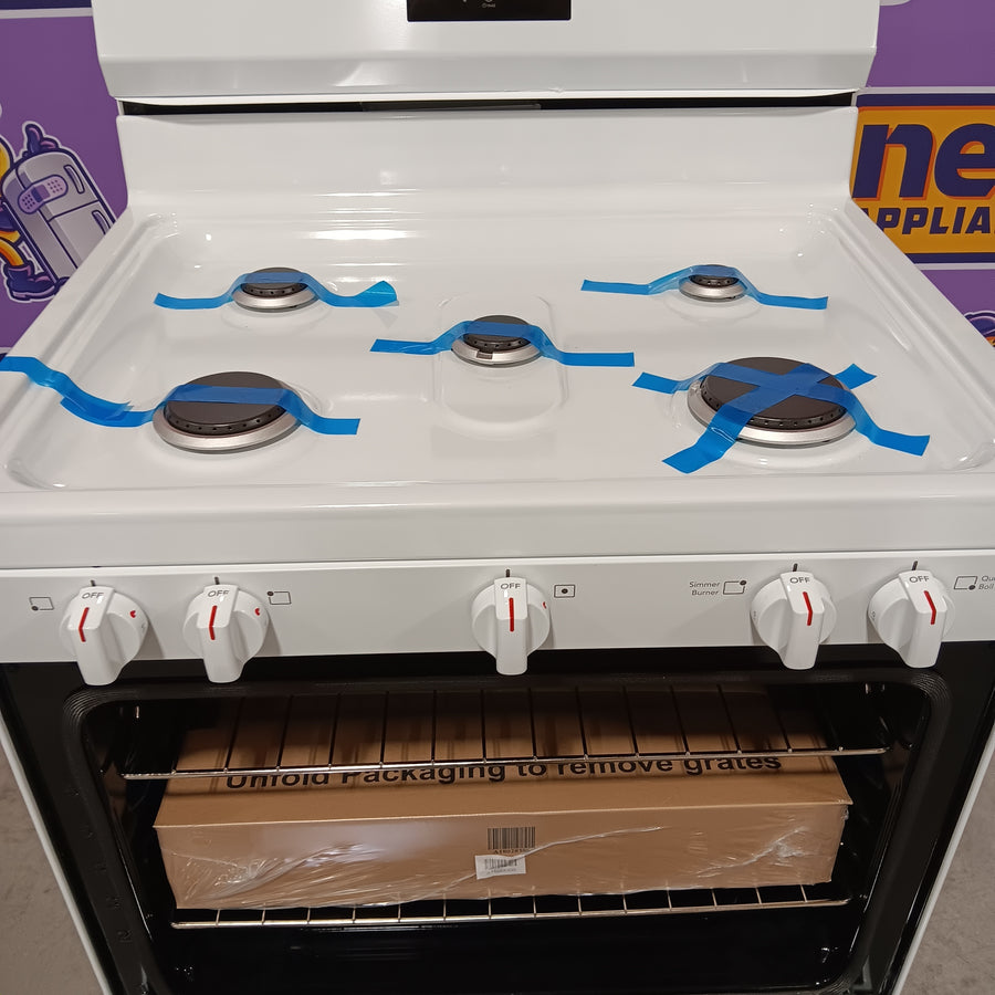 Frigidaire 5 Burner Gas Range with Even Baking Technology in White 20531SD470 - FCRG3052BW - Open Box