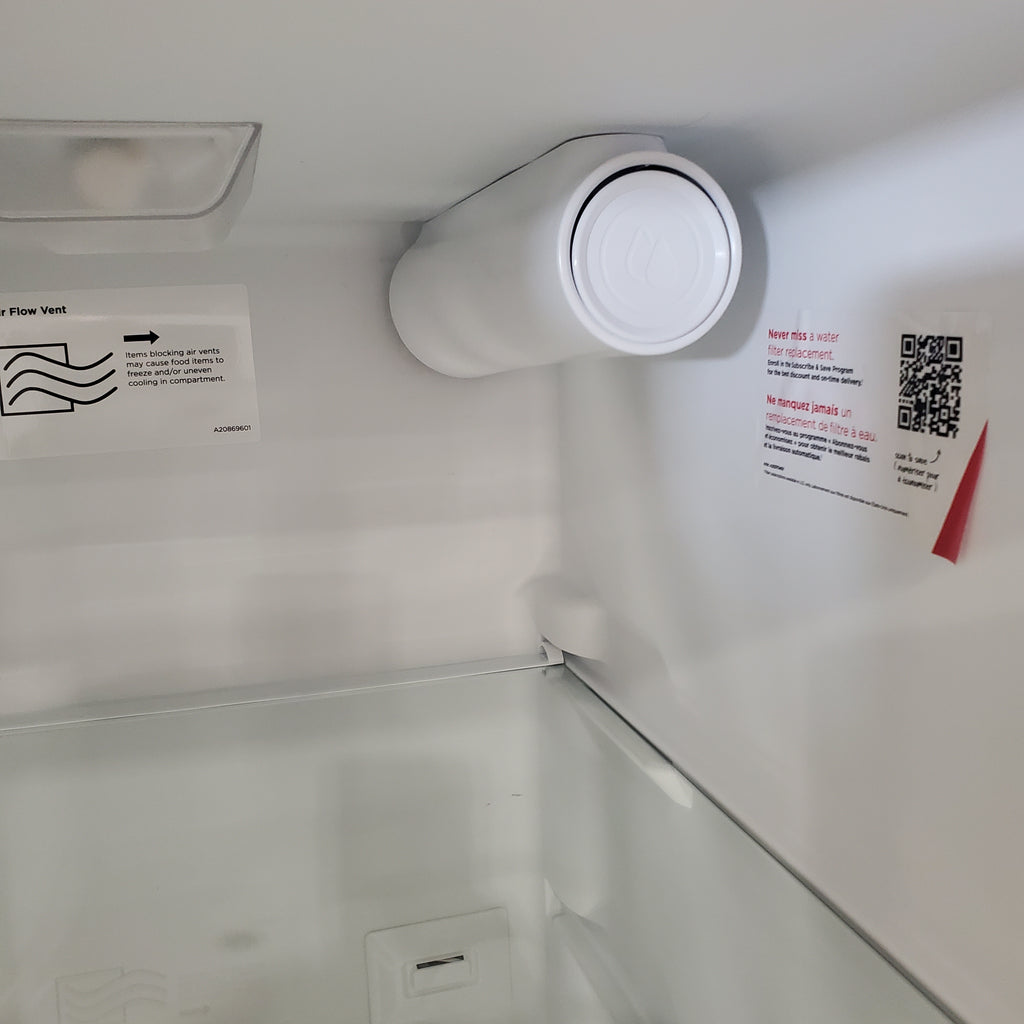 Pictures of Frigidaire 25.6-cu ft Side-by-Side Refrigerator with Ice Maker (Fingerprint Resistant Stainless Steel) ENERGY STAR-FRSS26L3AF-Scratch and Dent( Minor) - Neu Appliance Outlet - Discount Appliance Outlet in Austin, Tx