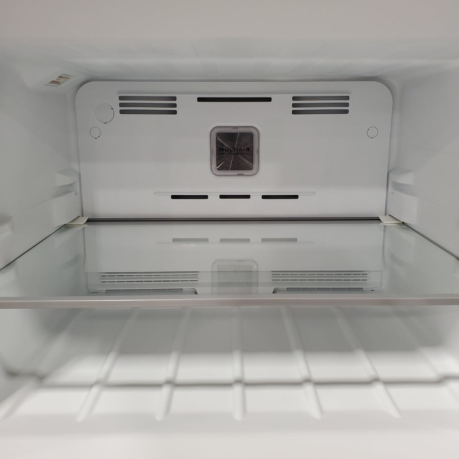 Midea 14 cu. ft. Garage Ready Top-Freezer Refrigerator in Stainless Steel 22231SD318 - MRT14D2BST - Scratch & Dent (Major)