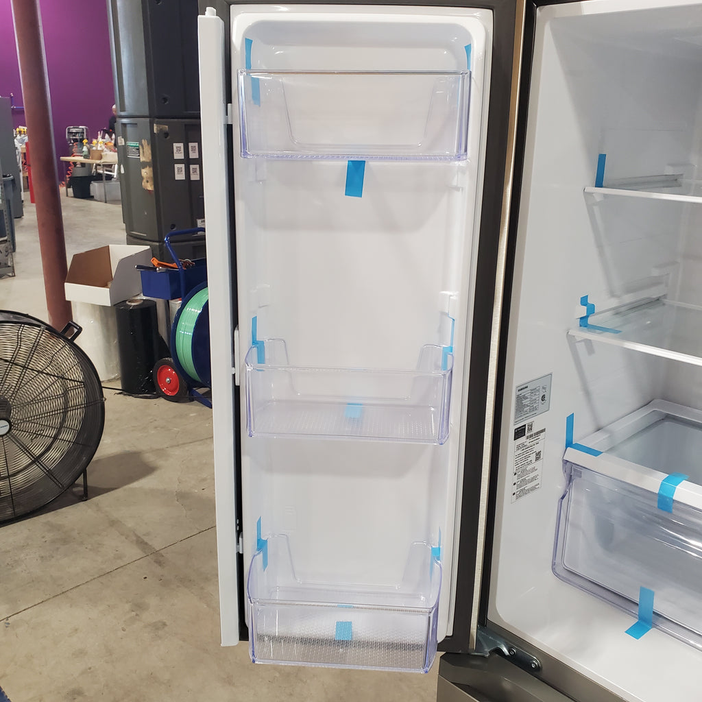 Pictures of 33 in. Wide Fingerprint Resistant Stainless Steel ENERGY STAR Smart Samsung 17.5 cu. ft. 3 Door French Door Refrigerator with Internal Ice Maker RF18A5101SR - Open Box - Neu Appliance Outlet - Discount Appliance Outlet in Austin, Tx