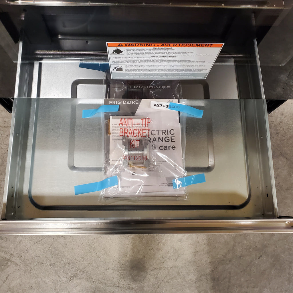 Pictures of Frigidaire 30" 5 Burner Element Electric Range FCRE3052BS - Open Box - Neu Appliance Outlet - Discount Appliance Outlet in Austin, Tx