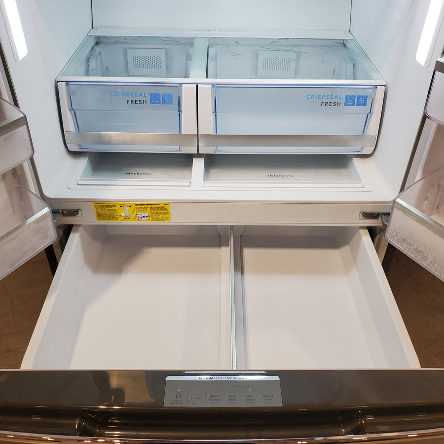 Frigidaire Gallery 26 Cu. Ft. Standard-Depth 4-Door French Door Refrigerator in Fingerprint Resistant Stainless Steel GRMS2773AF - Scratch & Dent (Major)