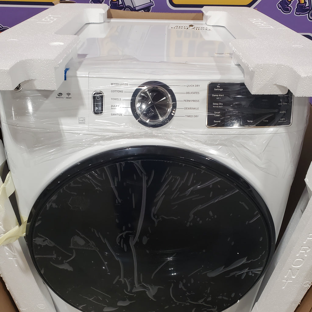 GE ENERGY STAR 4.8 cu. ft. Capacity Smart Front Load Washer with UltraFresh Vent System with OdorBlock GFW550SSN5WW - Open Box and GE ENERGY STAR 7.8 cu. ft. Capacity Smart Front Load Electric Dryer with Sanitize Cycle 15027 - GFD55ESSNWW - New in Box