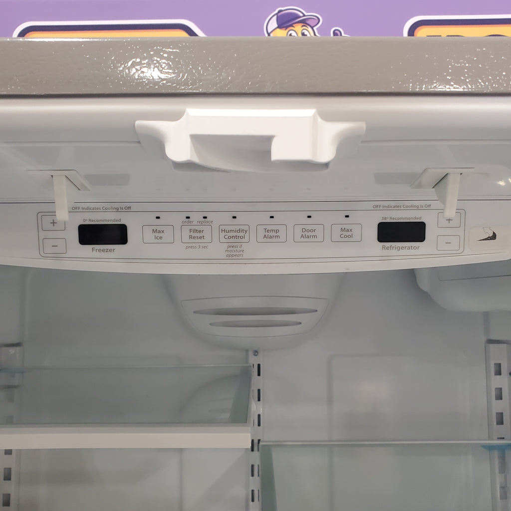 Pictures of Whirlpool Stainless Steel 36 in. 25.2 cu. ft. Standard Depth French Door Refrigerator in Fingerprint Resistant Stainless Steel, WRFF3236RZ- Scratch and Dent (Minor) - Neu Appliance Outlet - Discount Appliance Outlet in Austin, Tx