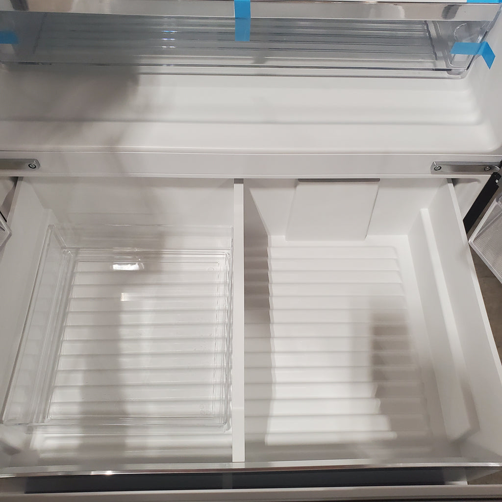 Bosch Fastest Ice Maker Standard-Depth 300 Series 26-cu ft 3 -Door Smart Compatible French Door Refrigerator with Ice Maker with Water and Ice Dispenser in Stainless Steel 3SD880 - B36FD31ENS - Open Box