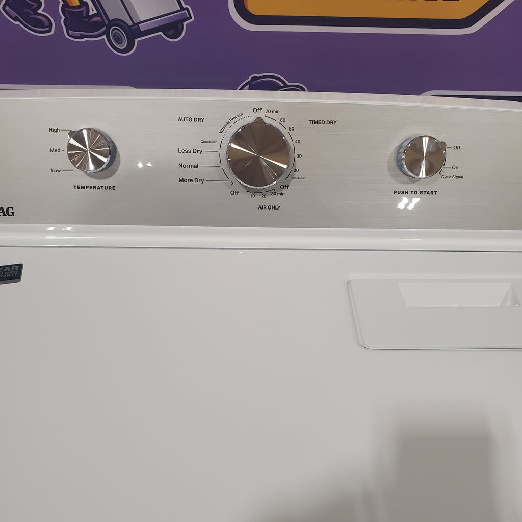 Pictures of Maytag 7.0 cu. ft. Electric Dryer with Reversible Door and Advanced Moisture Sensing MED4500MW - Open Box - Neu Appliance Outlet - Discount Appliance Outlet in Austin, Tx
