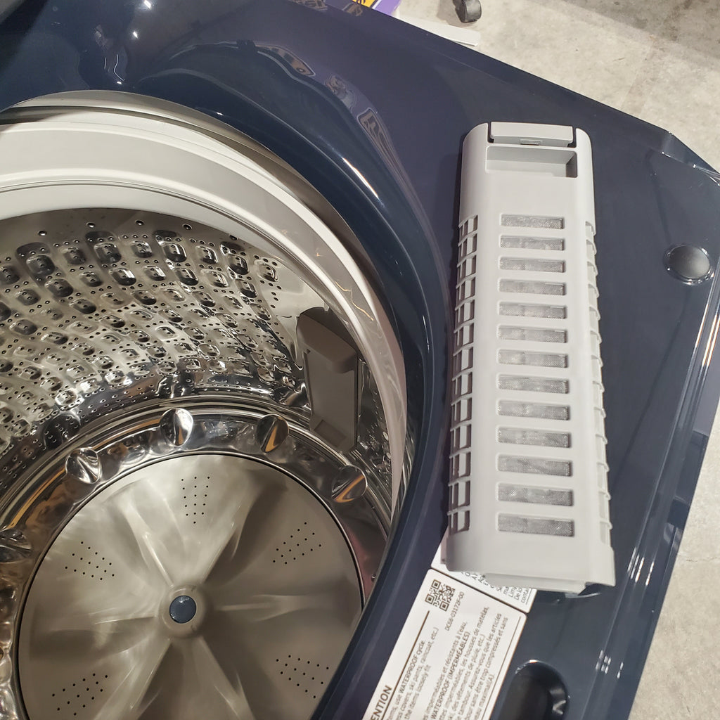 Pictures of Samsung 5.4 cu. ft. Smart Top Load Washer with Pet Care Solution and Super Speed Wash WA54CG7150AD - Open Box and 7.4 cu. ft. Smart Vented Electric Dryer with Pet Care Dry and Steam Sanitize+ 16040 - DVE54CG7150D - Scratch & Dent (Minor) - Neu Appliance Outlet - Discount Appliance Outlet in Austin, Tx