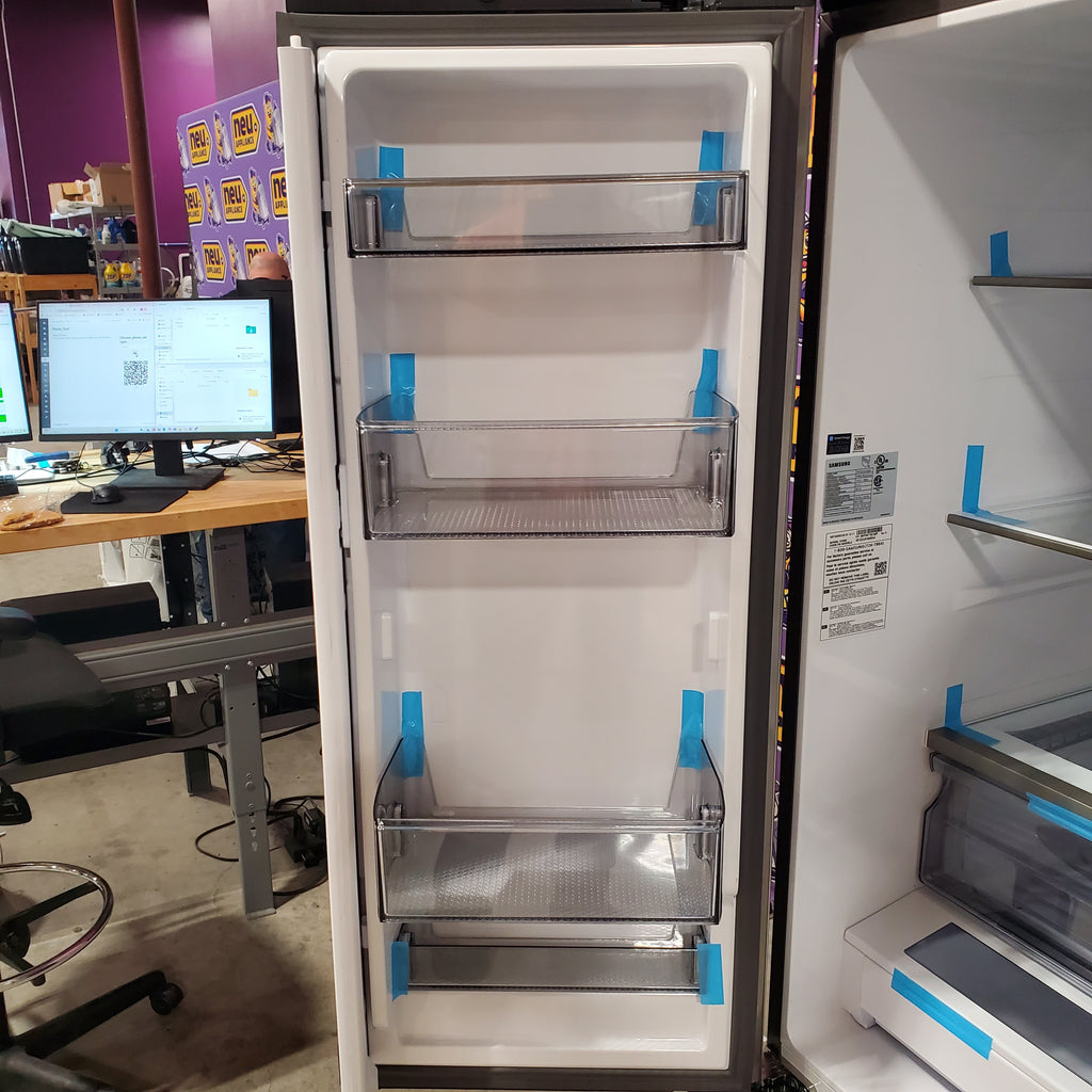 Pictures of Samsung 32 cu. ft. Mega Capacity 3-Door French Door Refrigerator with Dual Auto Ice Maker in Stainless Steel 4SD404 - RF32CG5100SR - Scratch & Dent (Minor) - Neu Appliance Outlet - Discount Appliance Outlet in Austin, Tx
