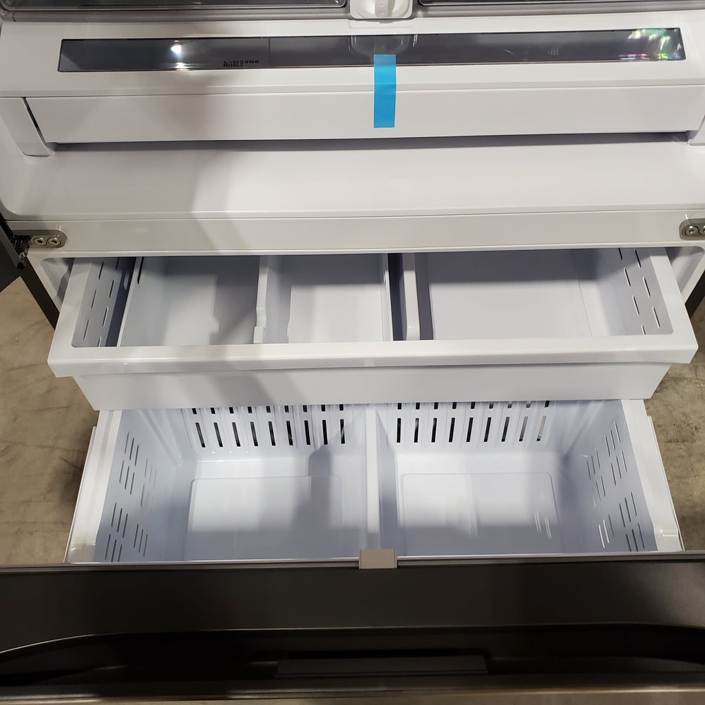 Pictures of Samsung 26 cu. ft. Counter Depth Mega Capacity 3-Door Stainless Steel French Door Refrigerator with External Water and Ice Dispenser 4SD421 - RF27CG5B10SRAA - Scratch & Dent - Minor - Neu Appliance Outlet - Discount Appliance Outlet in Austin, Tx