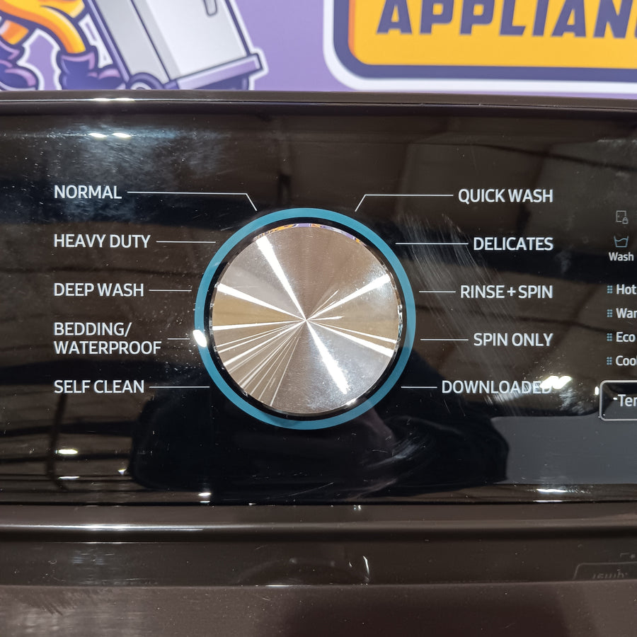Samsung 4.7 cu. ft. Large Capacity Smart Top Load Washer with Active WaterJet in Brushed Black 5SD227 - WA47CG3500AV - Scratch & Dent (Minor)