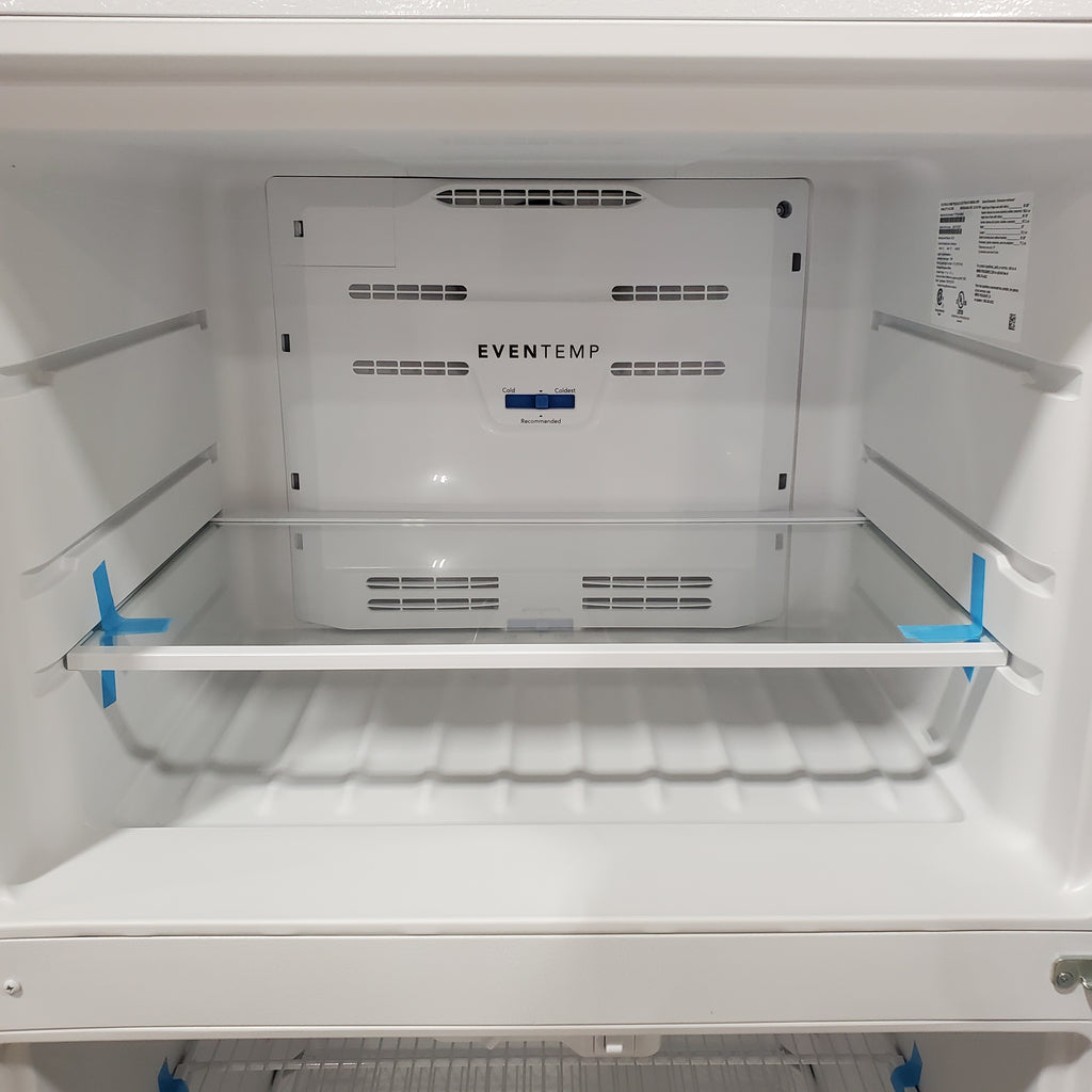 Pictures of Frigidaire White Garage Ready Top Freezer 18 Cu. Ft. Refrigerator with EvenTemp Cooling System and Spacious Interior Storage FFTR1814WWE - Open Box - Neu Appliance Outlet - Discount Appliance Outlet in Austin, Tx