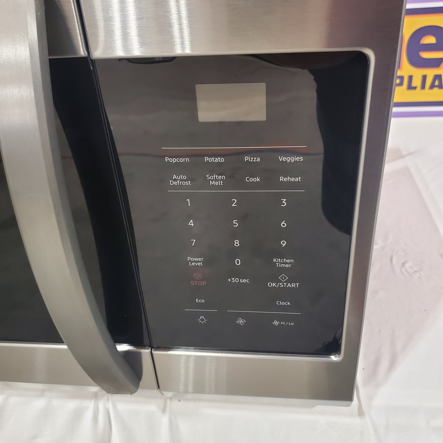 Samsung 30 inch 1.7 cu. ft. Over-the-Range Microwave in Fingerprint Resistant Stainless Steel ME17R7021ES - Scratch & Dent (Minor)