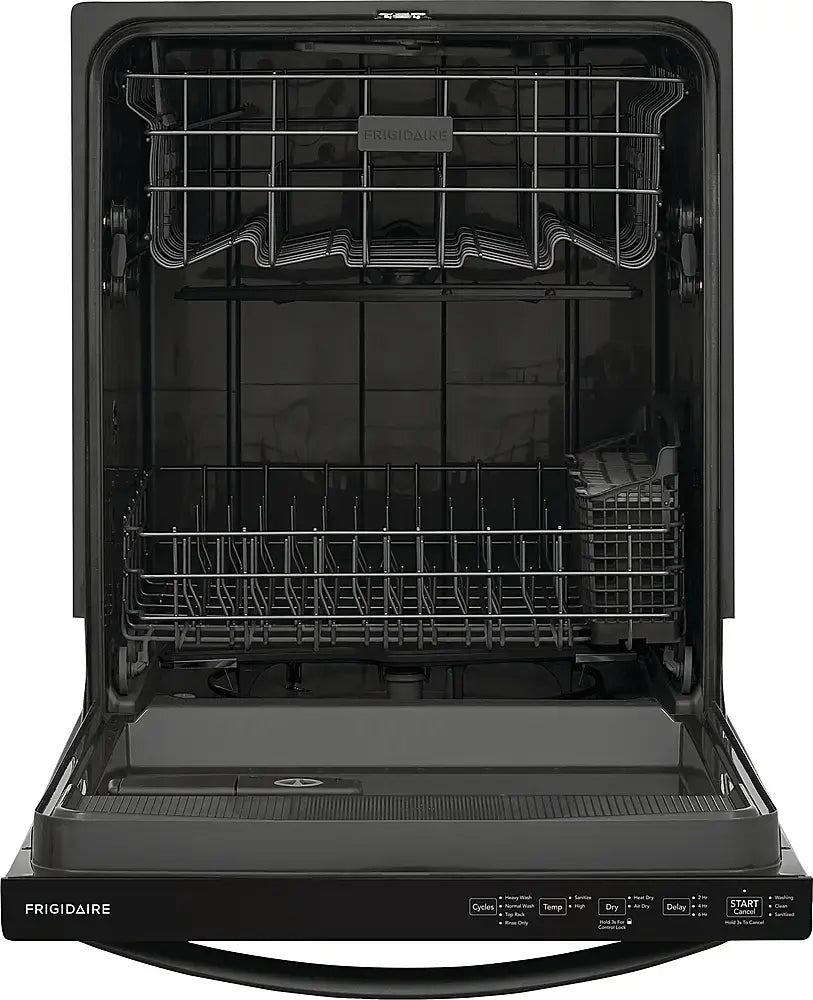 Frigidaire Top Control Built-In Plastic Tub Dishwasher with MaxDry 52 dBA in Black 25136SD615 - FDPH4316AB - Open Box