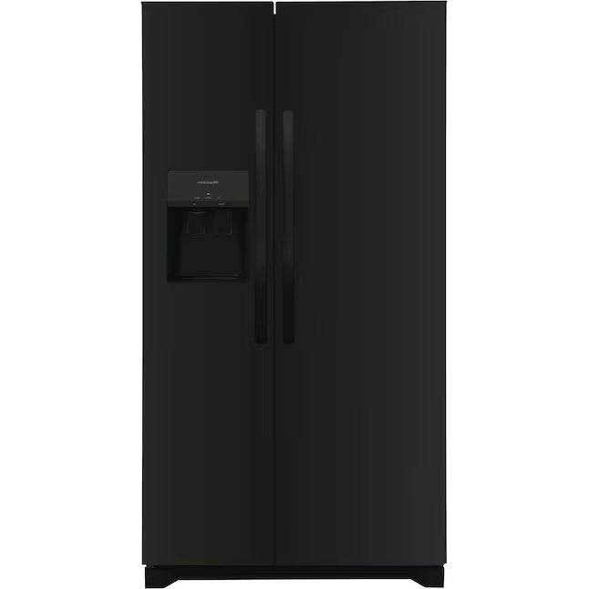 Frigidaire Black 26 Cu. Ft. Standard-Depth ENERGY STAR Side-by-Side Refrigerator with EvenTemp™ Cooling System 22231SD329 - FRSS2623AB - Scratch & Dent (Minor)