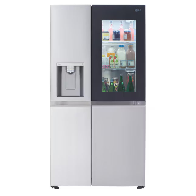 LG 27 cu. ft. Side-By-Side InstaView® Refrigerator in PrintProof Stainless Steel 22131SD111 - LRS0S2706S - Scratch & Dent (Minor)