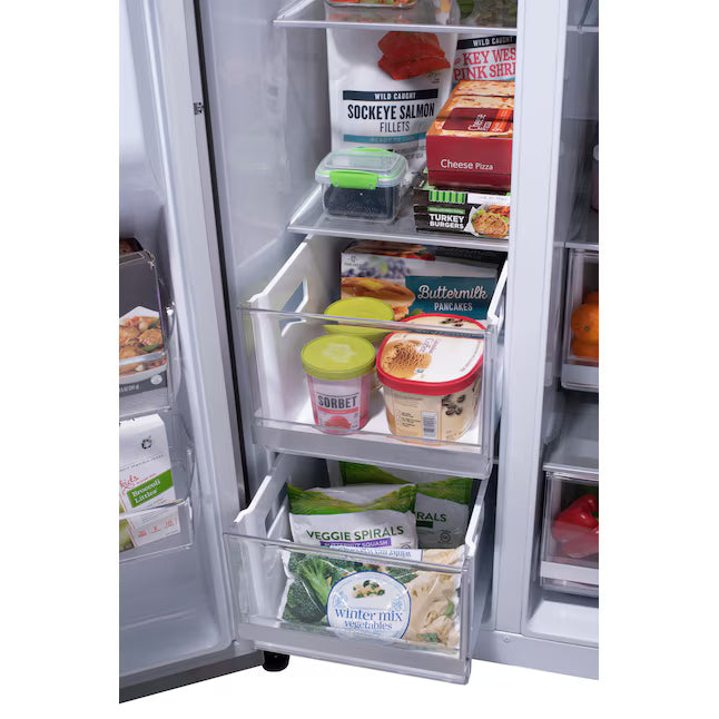 LG 27 cu. ft. Side-By-Side InstaView® Refrigerator in PrintProof Stainless Steel 22131SD111 - LRS0S2706S - Scratch & Dent (Minor)