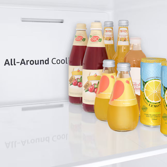 Samsung 28-cu ft Side-by-Side Refrigerator Smart Compatible with Ice Maker with Ice Dispenser in Fingerprint Resistant Stainless Steel 22SD028 - RS28A500ASR - Scratch & Dent (Minor)