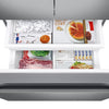 Pictures of Samsung 30 in. Wide 22 cu. ft. ENERGY STAR 3 Door French Door Refrigerator with Exterior Water and Ice Dispenser in Fingerprint Resistant Stainless Steel 4SD403 - RF22A4221SR - Scratch & Dent (Moderate) - Neu Appliance Outlet - Discount Appliance Outlet in Austin, Tx