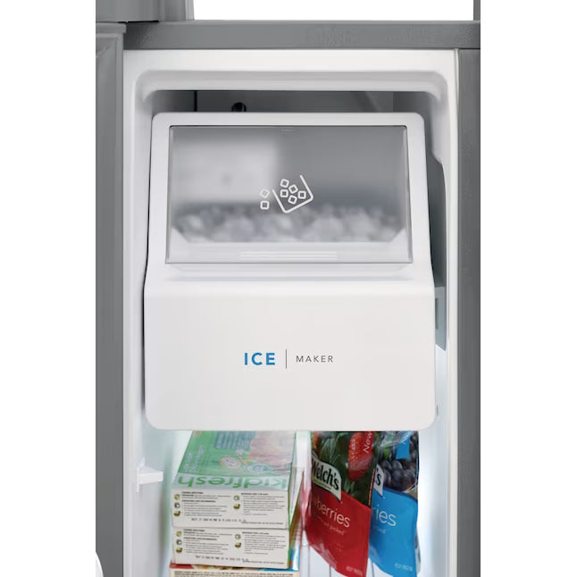 Frigidaire 25.6-cu ft ENERGY STAR Side-by-Side Refrigerator with Ice Maker in Fingerprint Resistant Stainless Steel 22231SD323 - FRSS26L3AF - Scratch & Dent (Moderate)