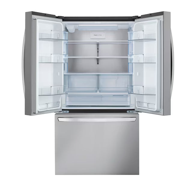 LG 27 cu. ft. Smart Counter-Depth MAX™ French Door Refrigerator with Linear Cooling™ and Internal Water Dispenser LRFLC2706S - New in Box
