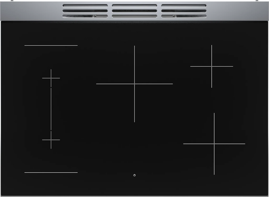 Bosch 800 Series 36 in. 3.7 cu ft. 5 Burner Slide-In Industrial Pro Style Induction Range w/ Convection Pro in Stainless Steel HIS8655U - Scratch & Dent (Minor)
