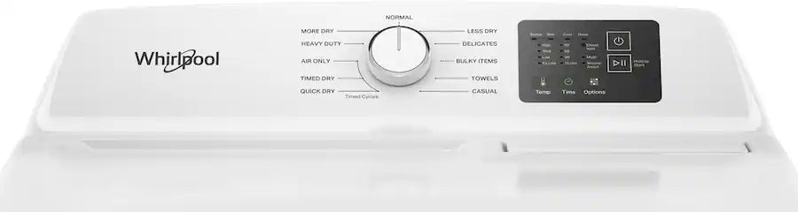 Whirlpool 7.0 cu. ft. Vented Front Load Gas Dryer in White with Adaptive Dry 25136SD622 - WGD4107SW - Scratch & Dent (Moderate)
