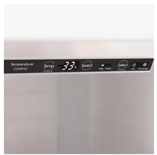 Vissani 24 in. 11 cu. ft. Convertible Auto Defrost Garage Ready Upright Freezer/Refrigerator in Stainless Steel, Energy Star 251310SD889 - VSF11US2A16 - Scratch & Dent (Moderate)