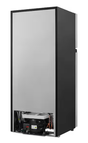 Vissani 4.5 cu. ft. 2-Door Mini Refrigerator in Platinum Steel with Freezer S154 - HVDR45PS - Scratch & Dent (Minor)