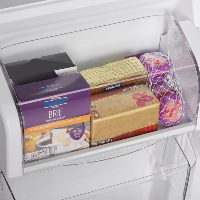 Midea 21 cu. ft. Garage Ready Top-Freezer Refrigerator in Black MRT21D3BBB - Scratch & Dent (Moderate)