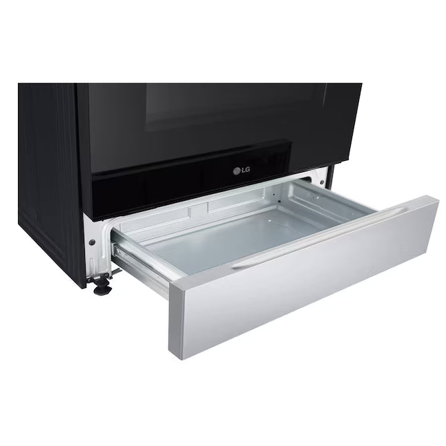 LG 5.8 cu.ft. Smart Propane-Converted Single Oven Slide-in Range, Air Fry, Fan Convection, EasyClean®, Self Clean, ThinQ®, Printproof® Stainless Steel LSGL5833X - Scratch & Dent (Minor)