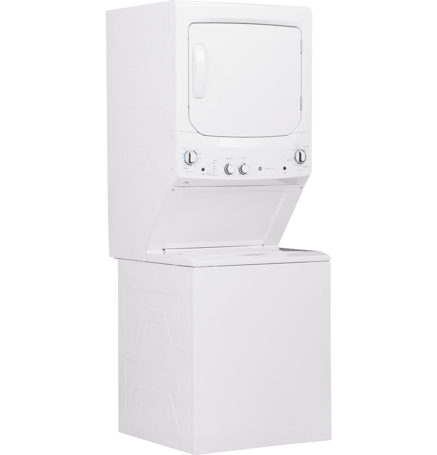 GE 3.8 cu. ft. Washer 5.9 cu. ft. Long Vent Electric Dryer Combo in White GUV27ESSMWW - Certified Refurbished