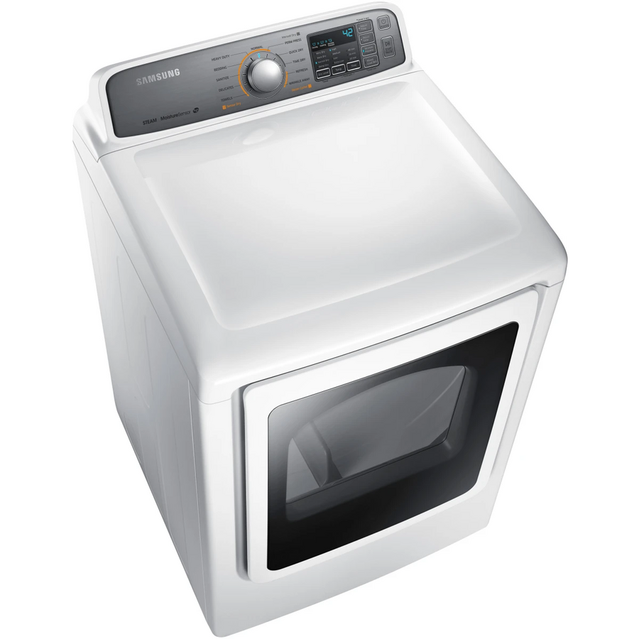 Samsung 7.4 cu. ft. Electric Dryer with Steam DV48H7400EW - Certified Refurbished