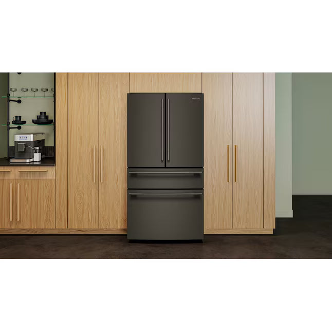 KitchenAid 30 cu. ft. French Door Refrigerator with Exterior Water and Ice in Juniper KRFF436SJP - Scratch & Dent (Minor)