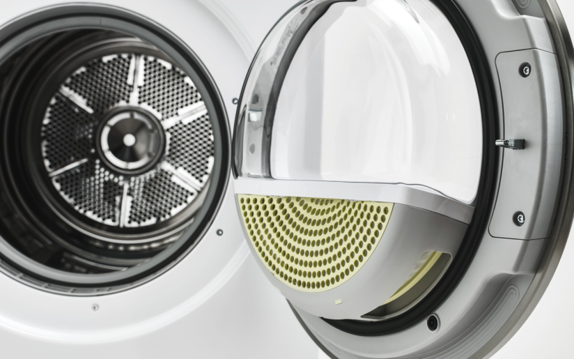 Asko 24 Inch Electric Dryer with 4.1 cu. ft. Capacity, Butterfly™ Drying System, Soft Drum™ Technology, 9 Drying Programs, Anti-Crease Mode, and Delay Start T208V.W - Scratch & Dent (Minor)