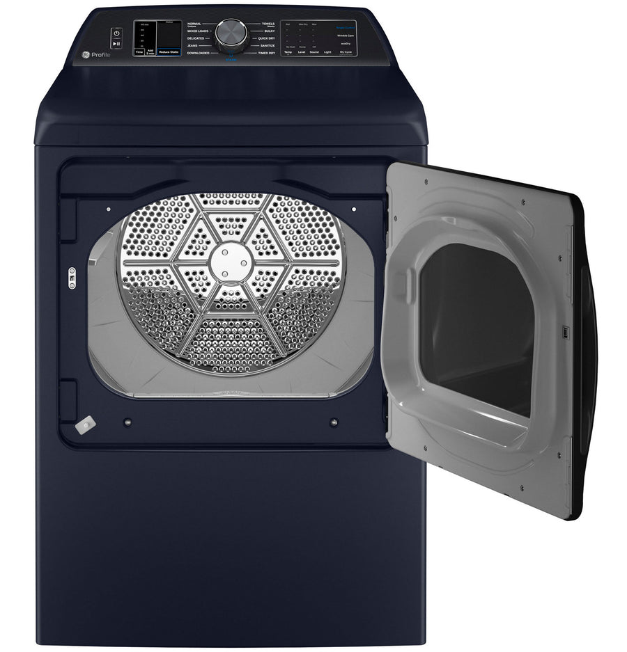 GE Profile™ ENERGY STAR® 7.3 cu. ft. Capacity Smart Electric Dryer with Steam and Washer Link GE9937 - PTD80EBPTRS - New in Box