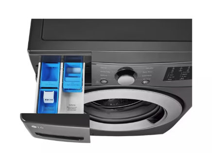 LG 5.0 cu. ft. Mega Capacity Front Load Washer in Black 251310SD871 - WM3470CM - Scratch & Dent (Moderate)