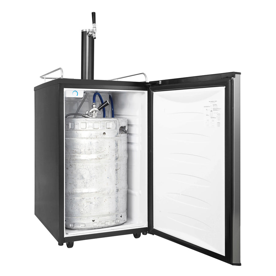 Danby 5.4 cu. ft. Single-Tap Keg Cooler in Stainless Steel 6SD147 - DKC054A9SLDB - Open Box